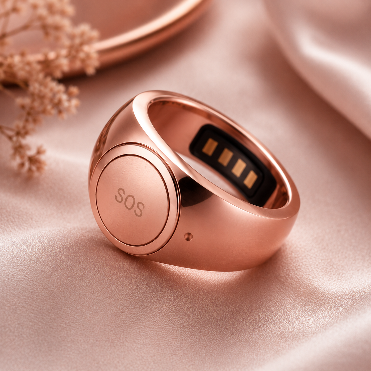 RIKA Botanical Rose Gold safety bracelet